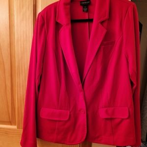 Red Lane Bryant Blazer